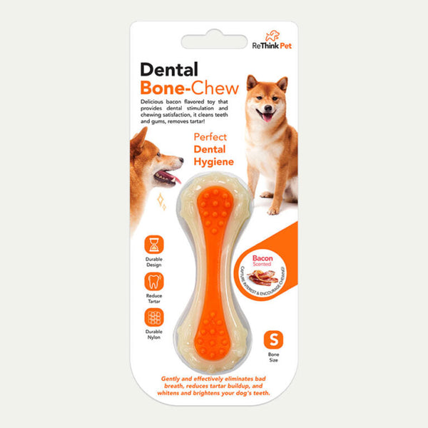 Bacon Scented Dental Bone Chew Toy – Small